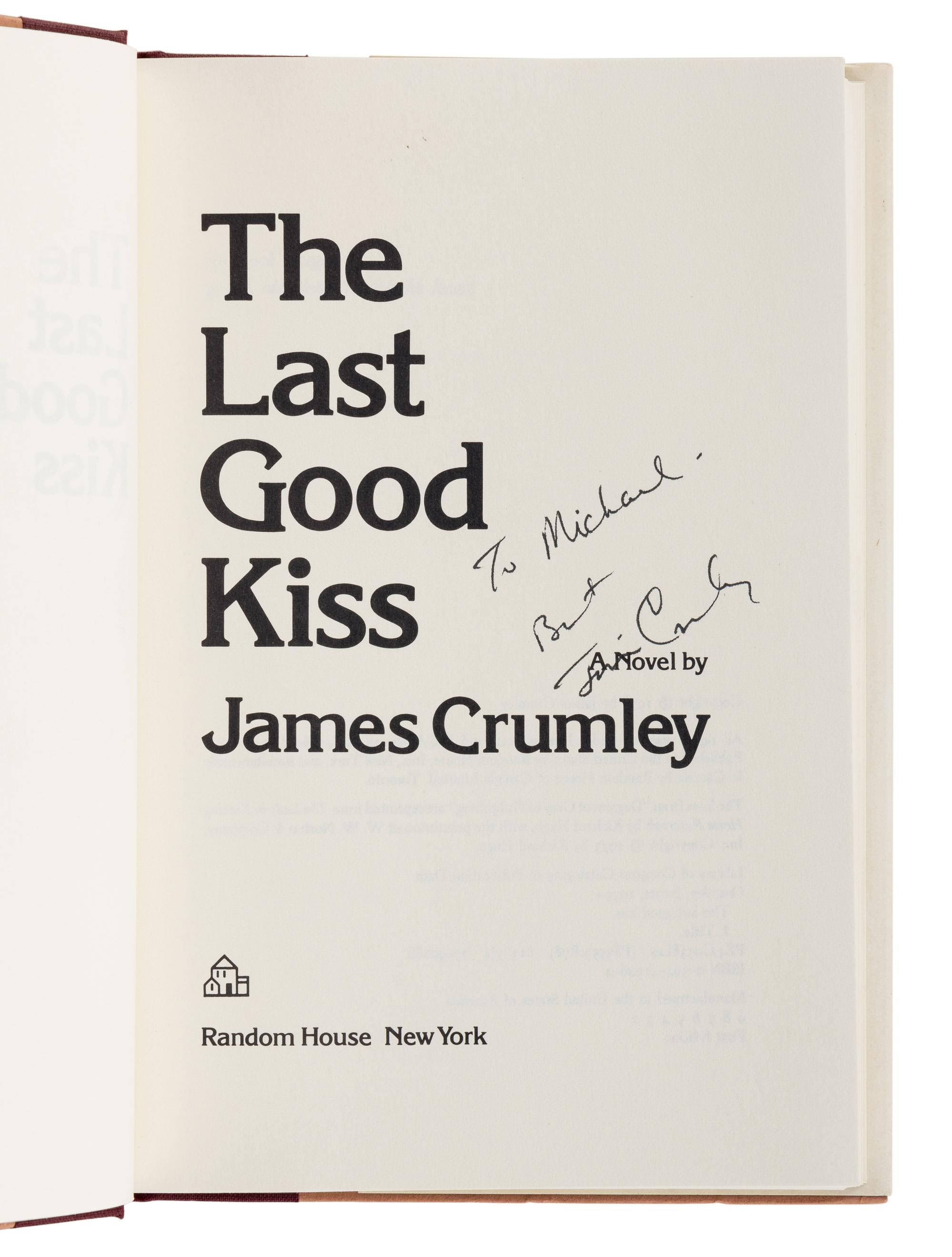 CRUMLEY, James (1939-2008). A group of 6 works by Crumley, ALL FIRST OR LIMITED EDITONS, ALL SIGNED OR INSCRIBED, comprising: