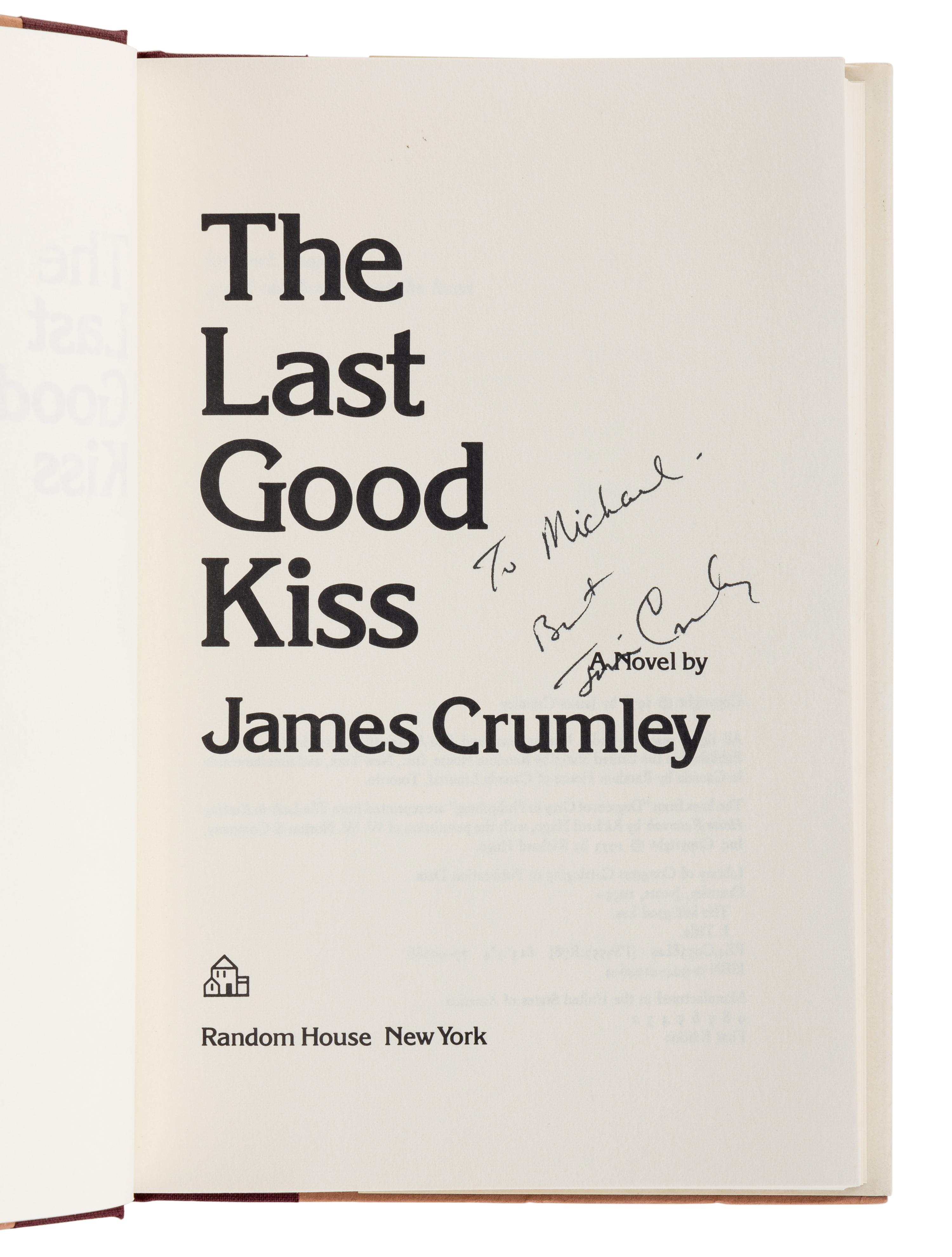 CRUMLEY, James (1939-2008). A group of 6 works by Crumley, ALL FIRST OR LIMITED EDITONS, ALL SIGNED OR INSCRIBED, comprising: