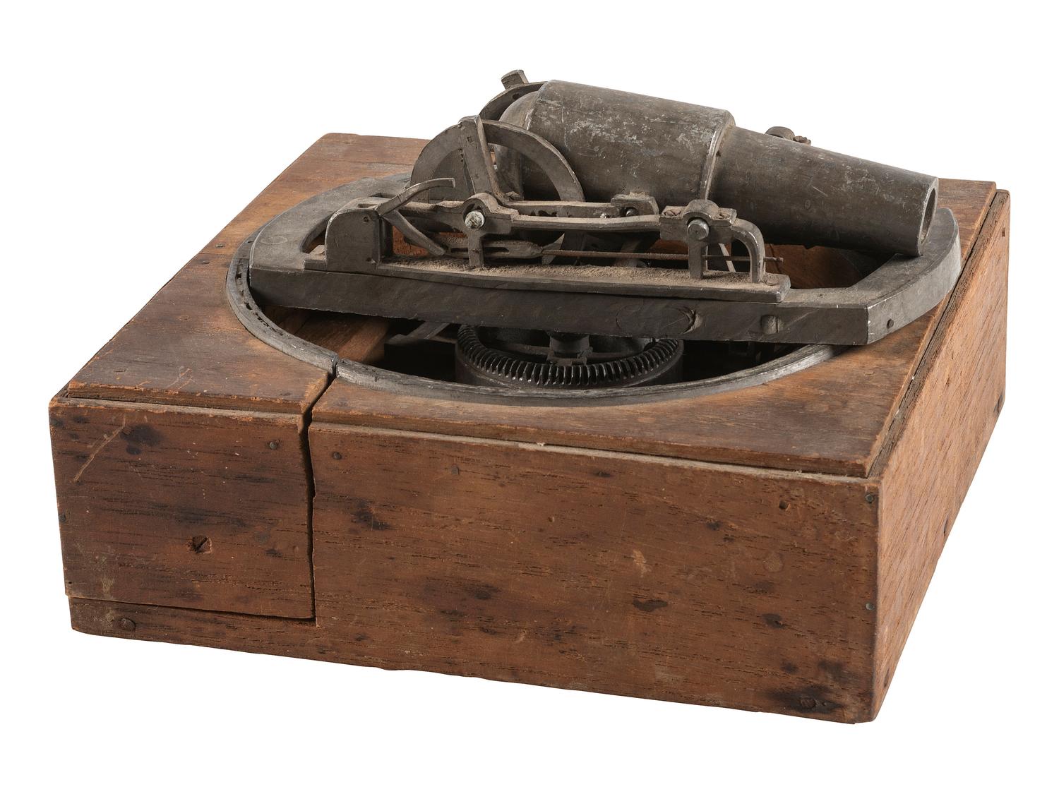[SCIENCE & TECHNOLOGY]. Charles M. Hayden (1845-1934) archive featuring a patent model for a gun mount with associated photographs, letters, and sketchbook.