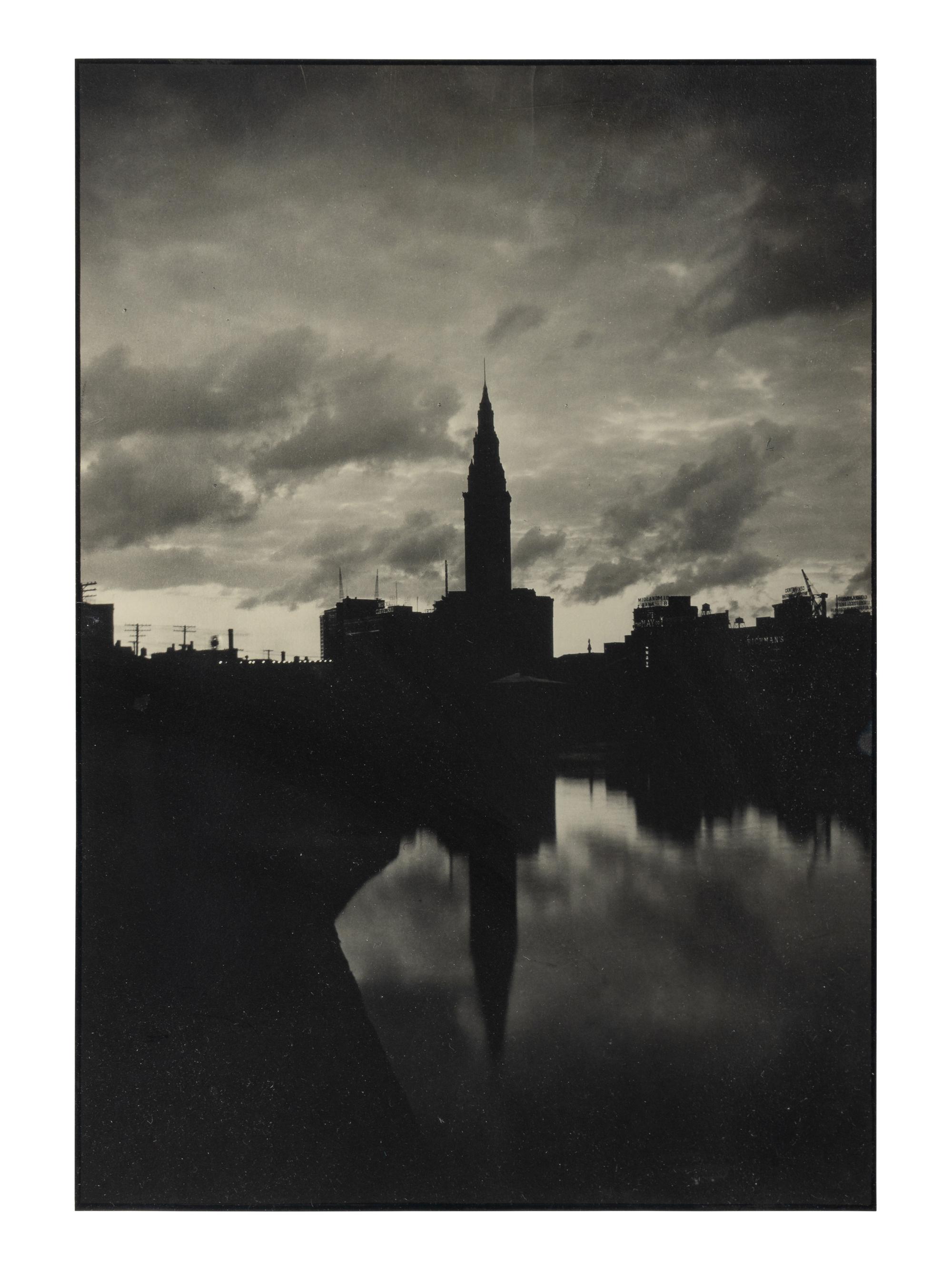 Margaret Bourke-White (1904-1971) Terminal Tower and High Level Bridge, Cleveland, 1929