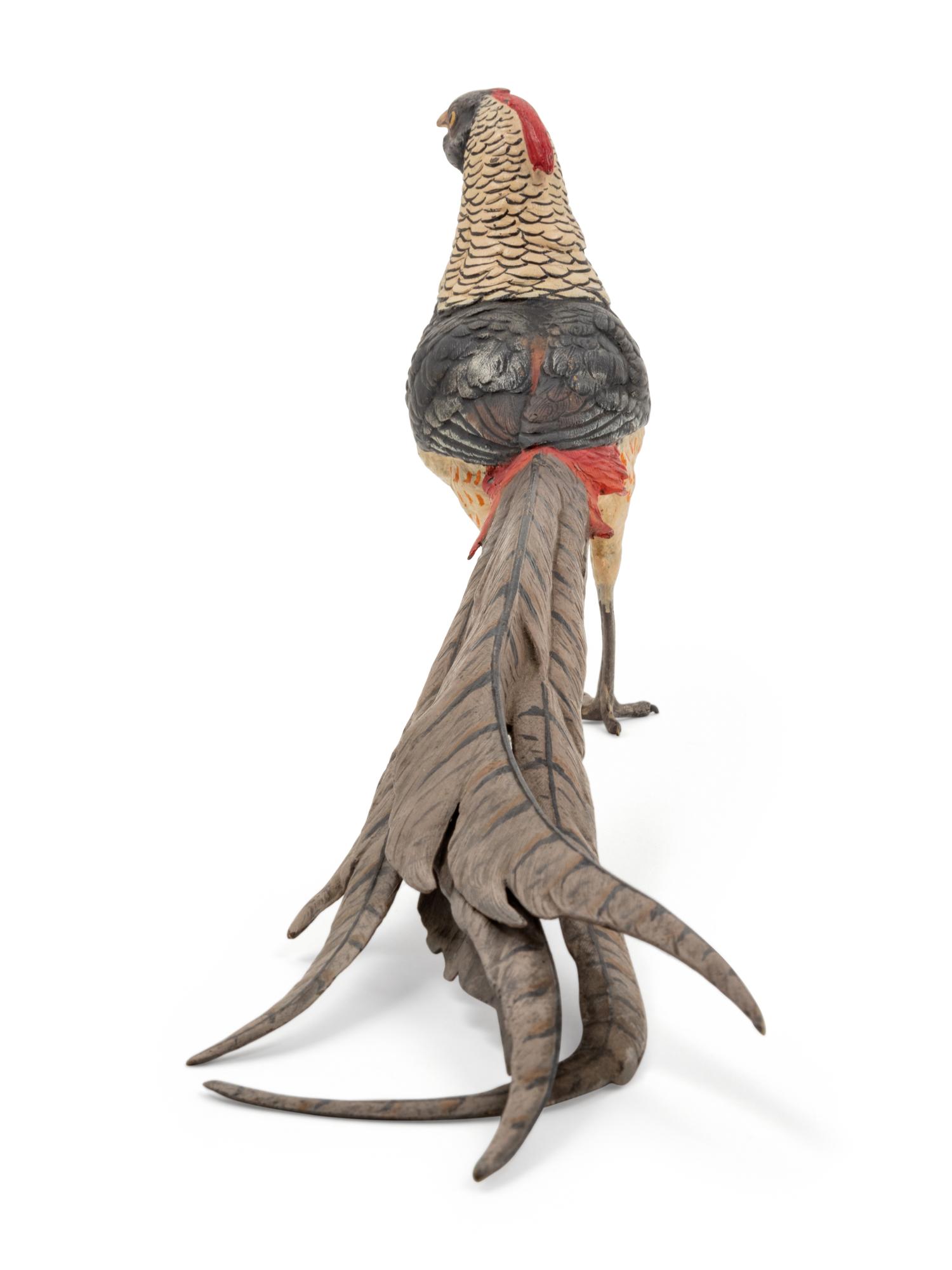 An Austrian Cold-Painted Bronze Pheasant