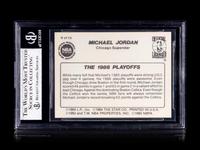 A 1986 Star Michael Jordan Set Break Basketball Card No. 8 The 1986 Playoffs BGS 7.5 Near Mint +