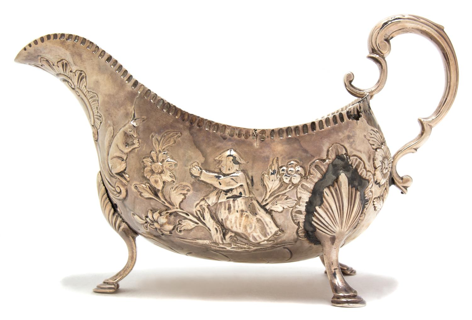 A Victorian Irish Sterling Sauce Boat, Charles Townsend, Dublin, 1845,