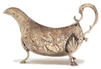 A Victorian Irish Sterling Sauce Boat, Charles Townsend, Dublin, 1845,