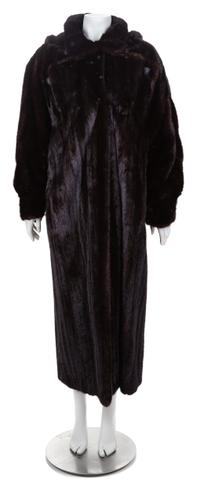 A Fendi Ranch Mink with Hood, No size.