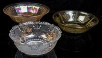 A Collection of American Glass Articles Height of tallest 8 1/4 inches.