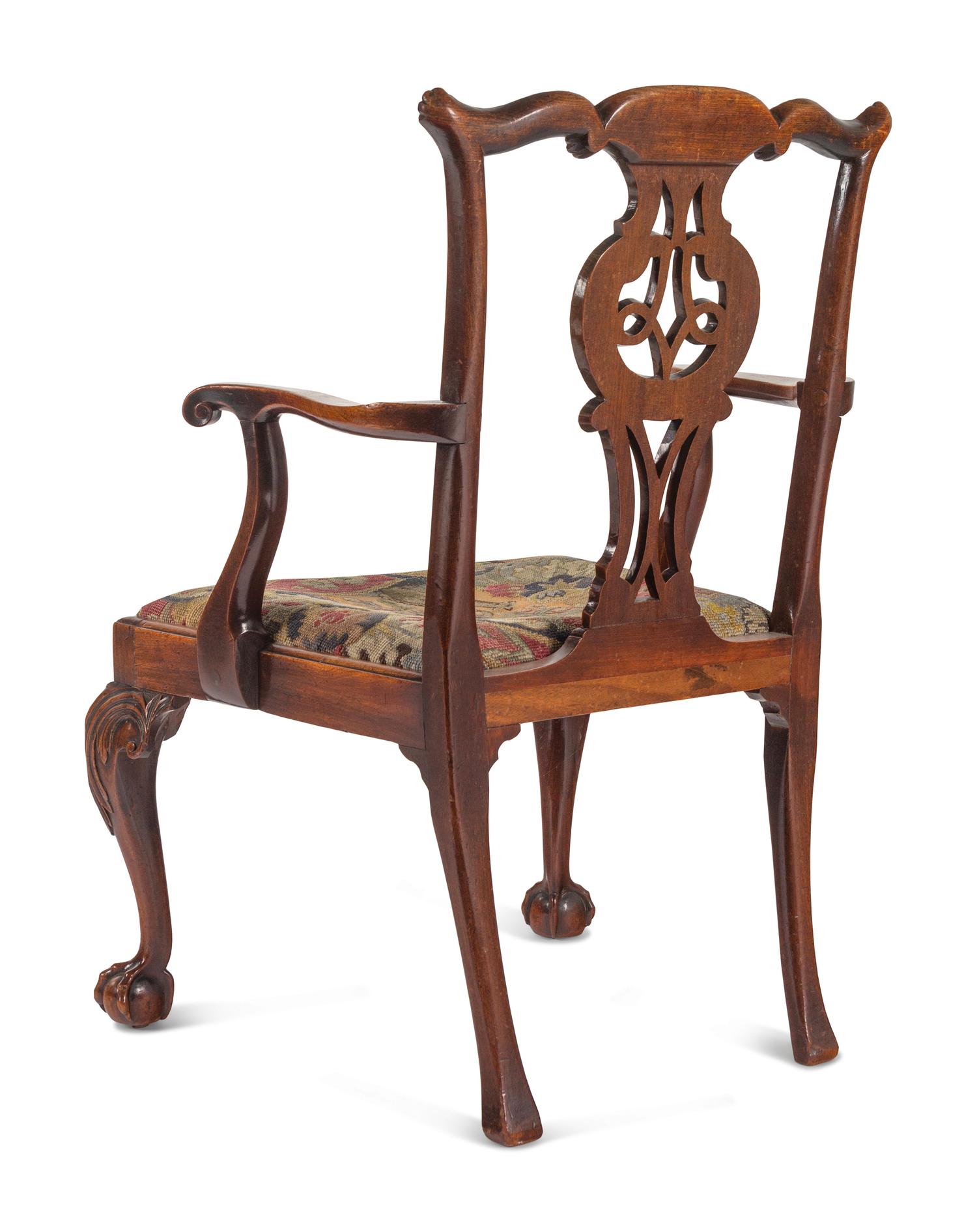 A George II Walnut Armchair