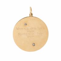 Diamond and Yellow Gold 'C' Monogram Pendant