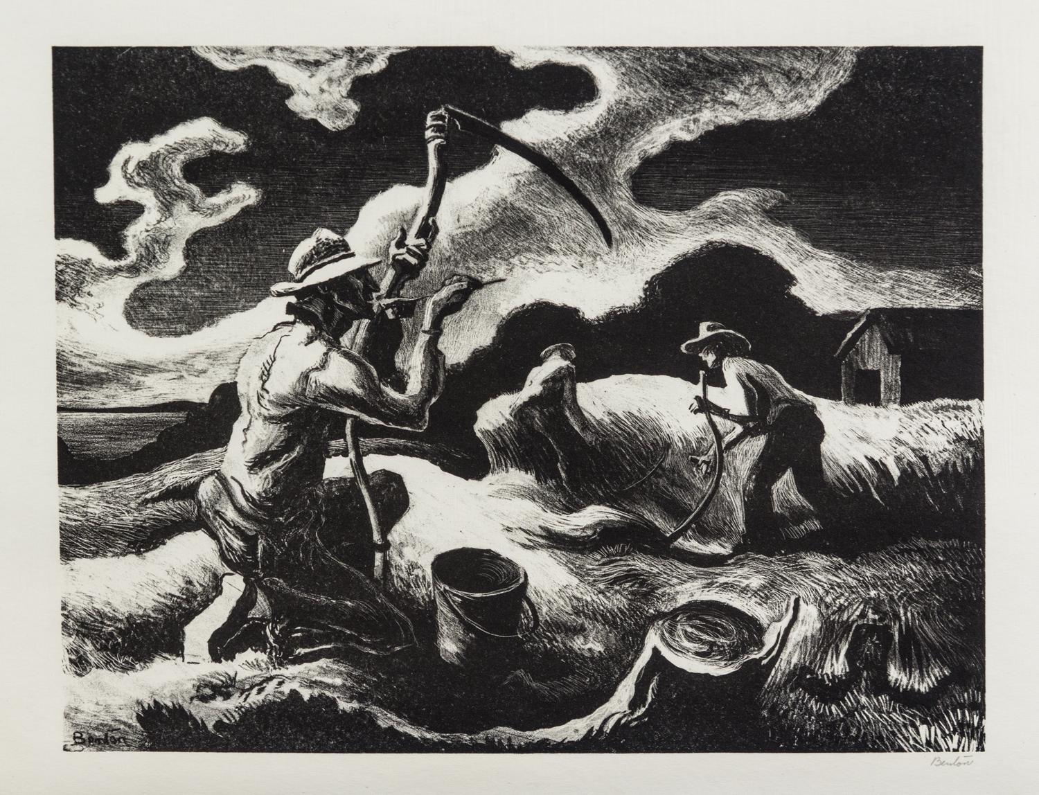 Thomas Hart Benton, (American, 1889-1975), Island Hay, 1945