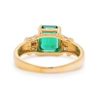 EMERALD AND DIAMOND RING