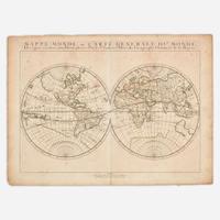 [Maps & Atlases] (Sanson, Nicolas) Mappe-Monde, ou Carte Generale du Monde, dessignee en deux plan-hemispheres...