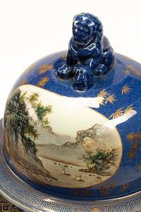A Pair of Chinese Iron Mounted Porcelain Jars