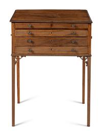 A George III Inlaid Mahogany Writing Desk