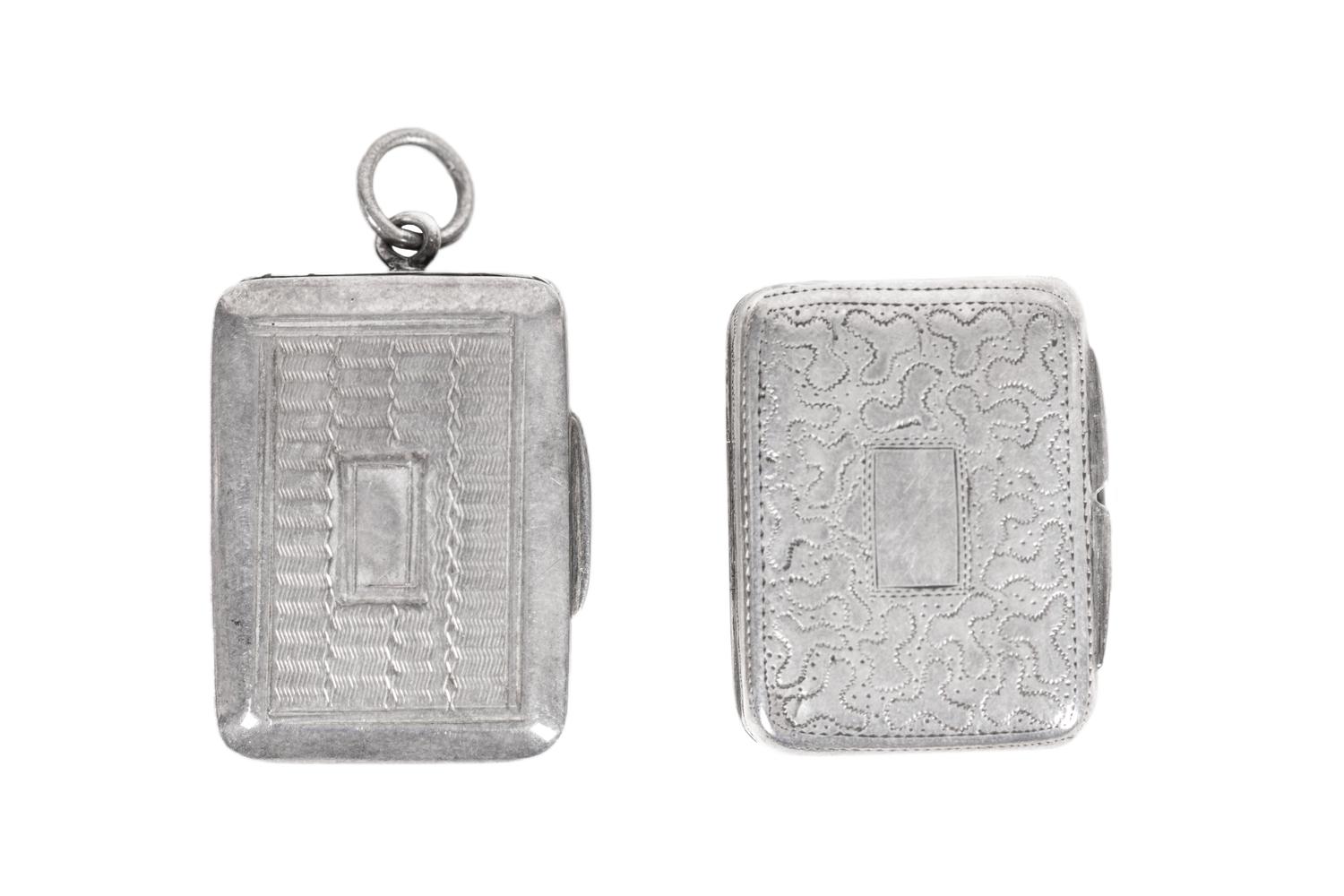 Two George IV Silver Vinaigrettes