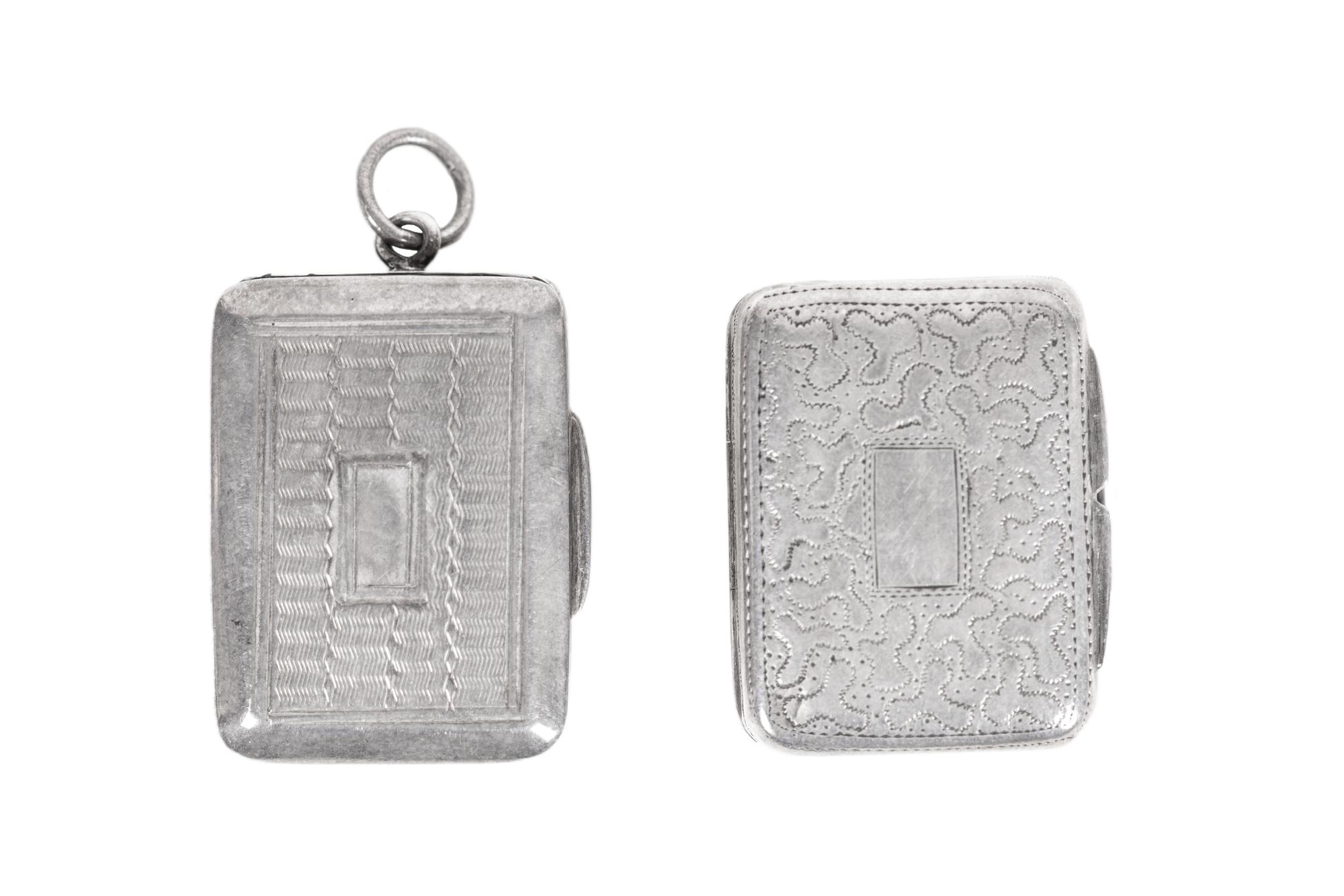 Two George IV Silver Vinaigrettes