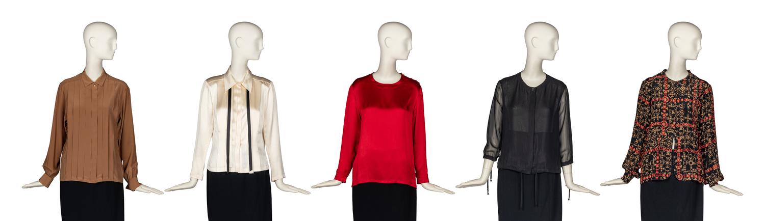 Five Chanel Blouses
