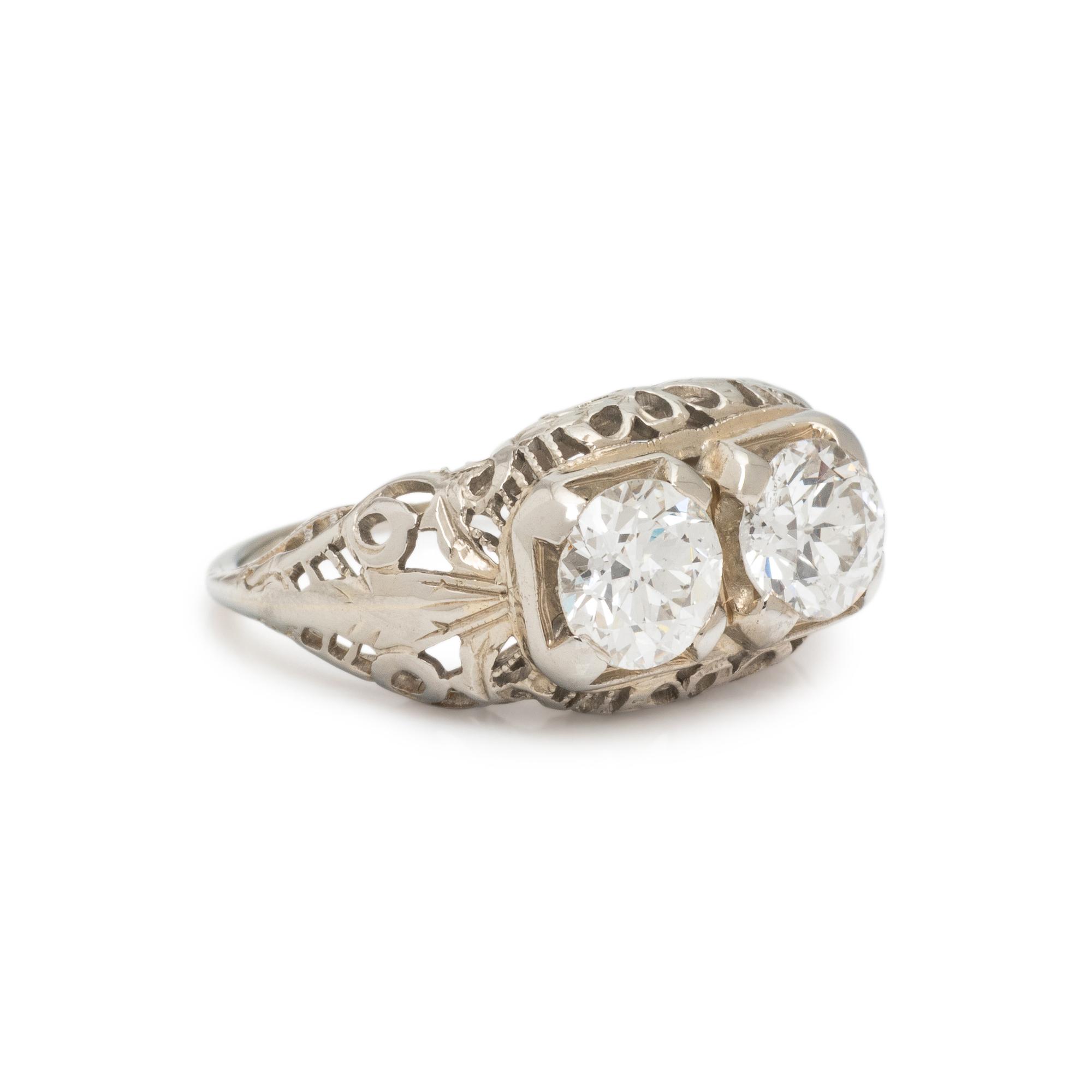 DIAMOND TWO STONE RING