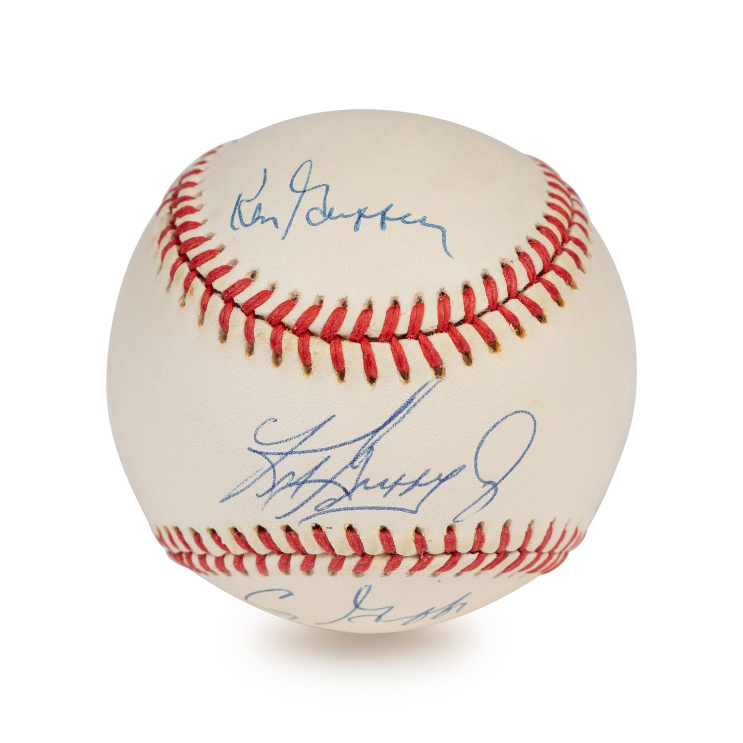 A Griffey Family Signed Autograph Baseball (Beckett Authentication Services Letter)