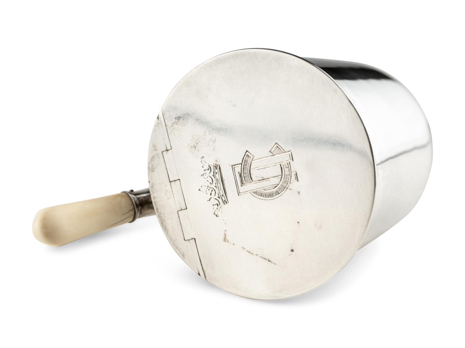 A Russian Silver Covered Mug