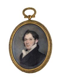 Artist Unknown, (French, 19th Century), Portrait Miniature of the Count de Villeford