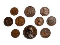 [EXONUMIA] Ten Bronze and Copper Commemorative Medallions