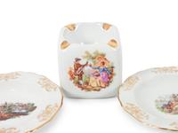 An Assembled Group of Continental Porcelain Smoking Articles