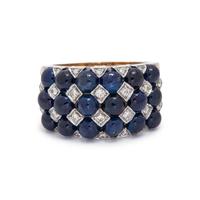 SAPPHIRE AND DIAMOND RING