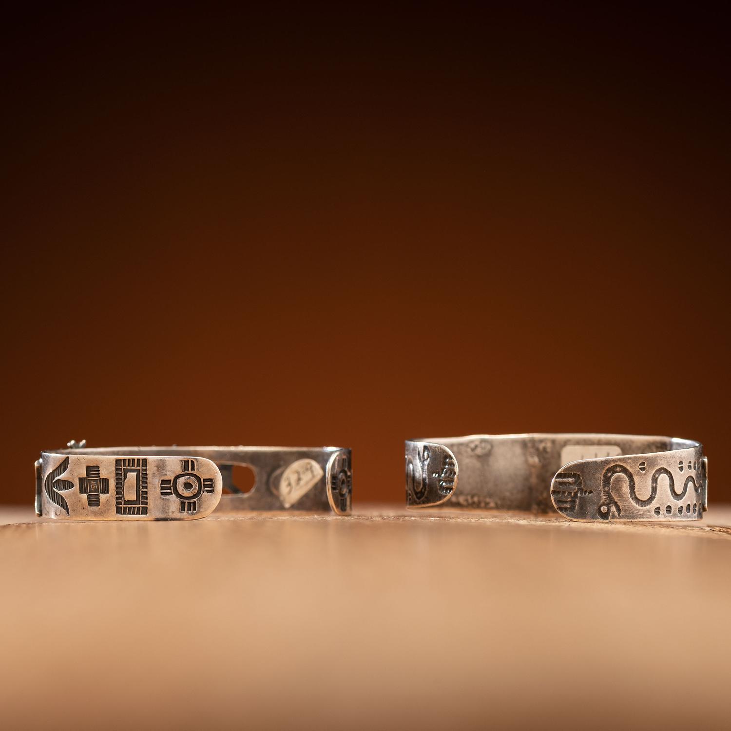 Fred Harvey Era Silver Cuff Bracelets