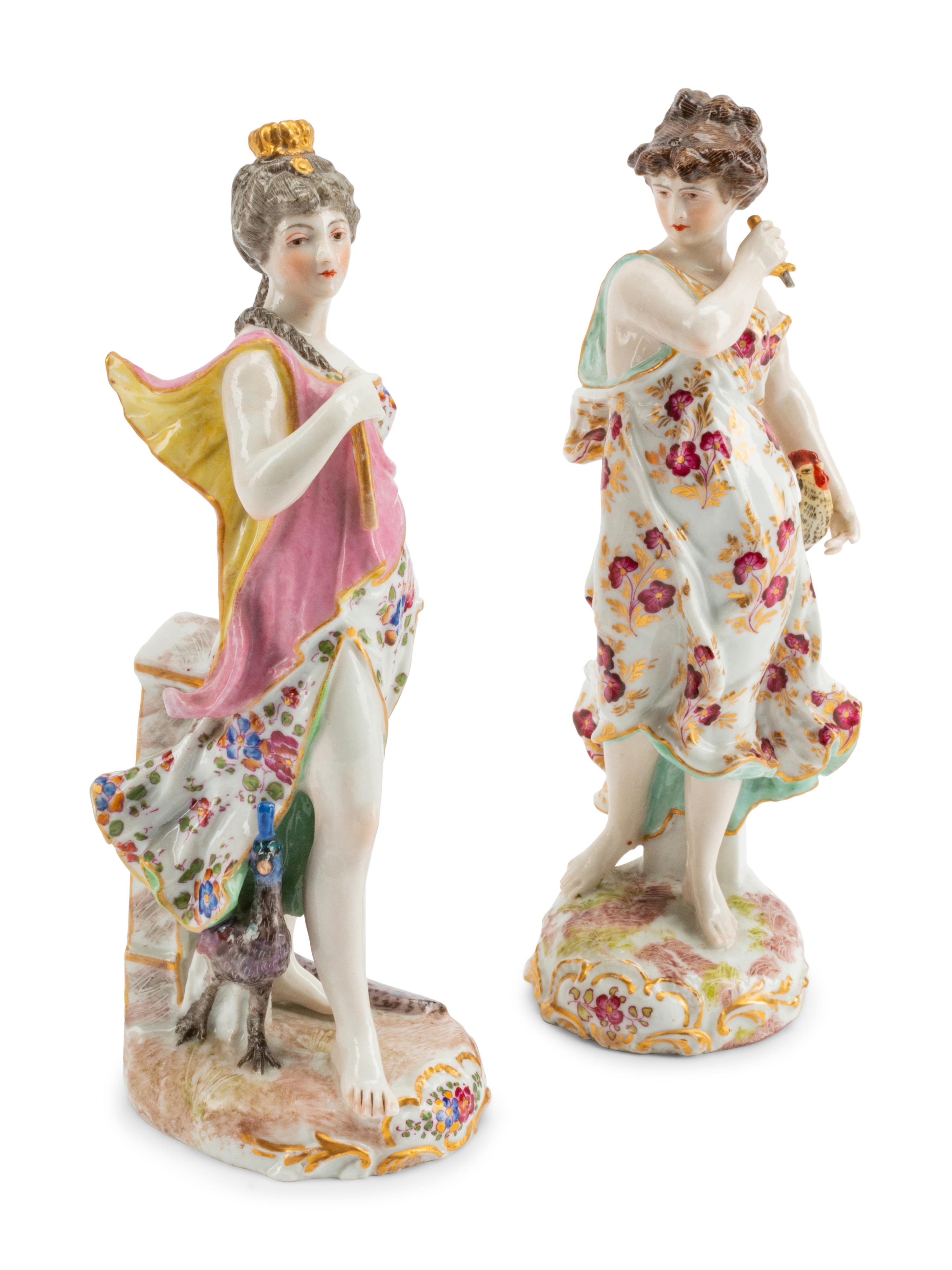 A Pair of Continental Porcelain Figures