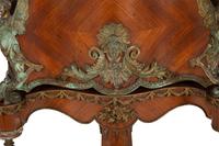 A Napoleon III Gilt Metal Mounted Kingwood Jardinière and Stand