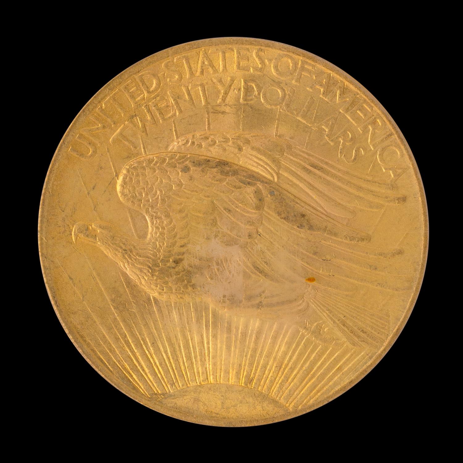A United States 1907 Saint-Gaudens $20 Gold Coin