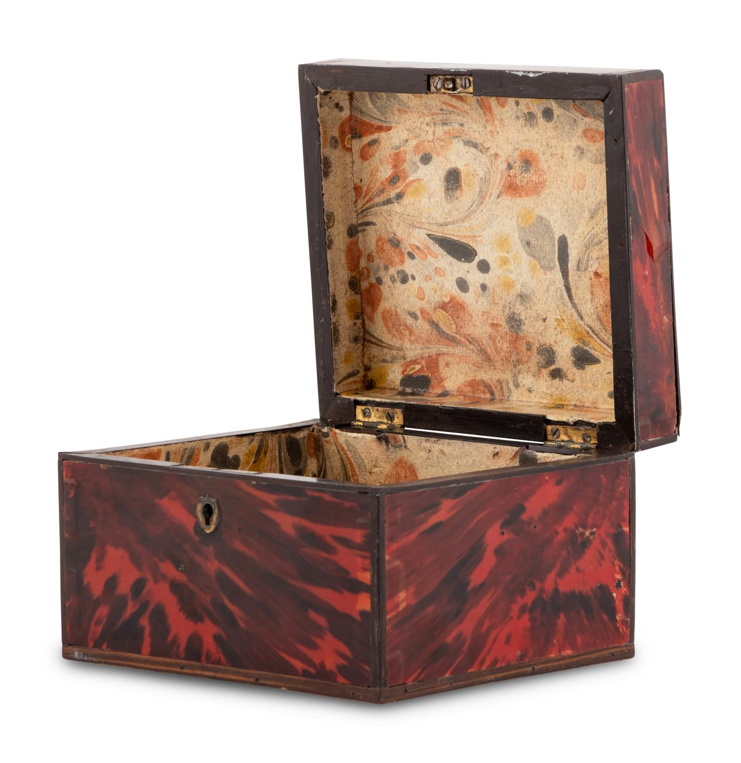 A George III Tortoise Shell Table Casket