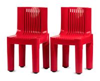 Pair of K1340 Children's Chairs, designed 1964 Kartell, Italy