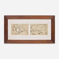 Oscar Florianus Bluemner (American, 1867–1938) Bloomfield/ Bloomfield Place Sketches