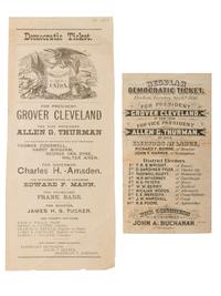 [ELECTIONS]. A group of ballots from 1884 and 1888, including scarce third party examples, comprising: