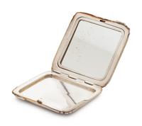 A Sterling Silver and Enamel Compact, British,