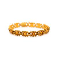 YELLOW GOLD AND CITRINE BRACELET