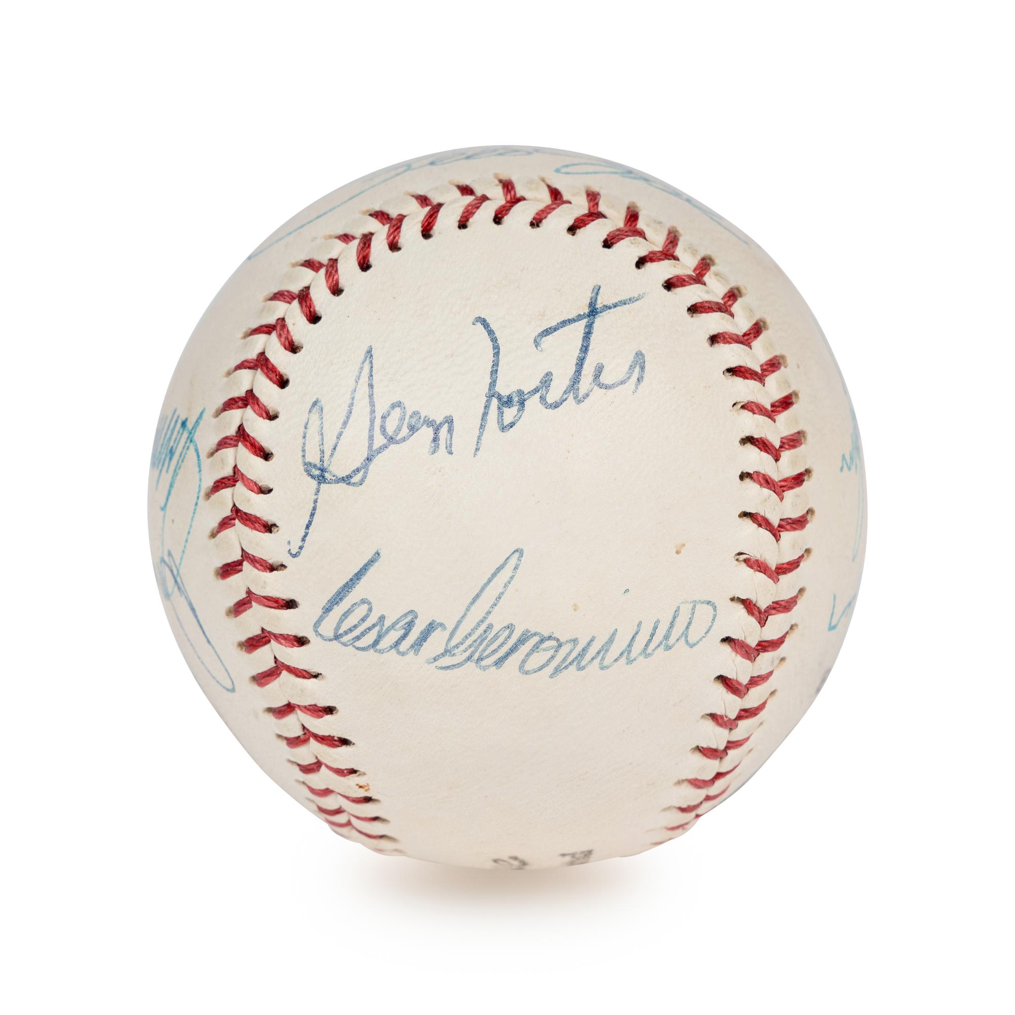 A 1975 Cincinnati Reds Big Red Machine Multi-Signed Autograph Baseball (Beckett Authentication Services Letter),