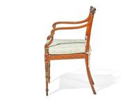 An Edwardian Painted Armchair