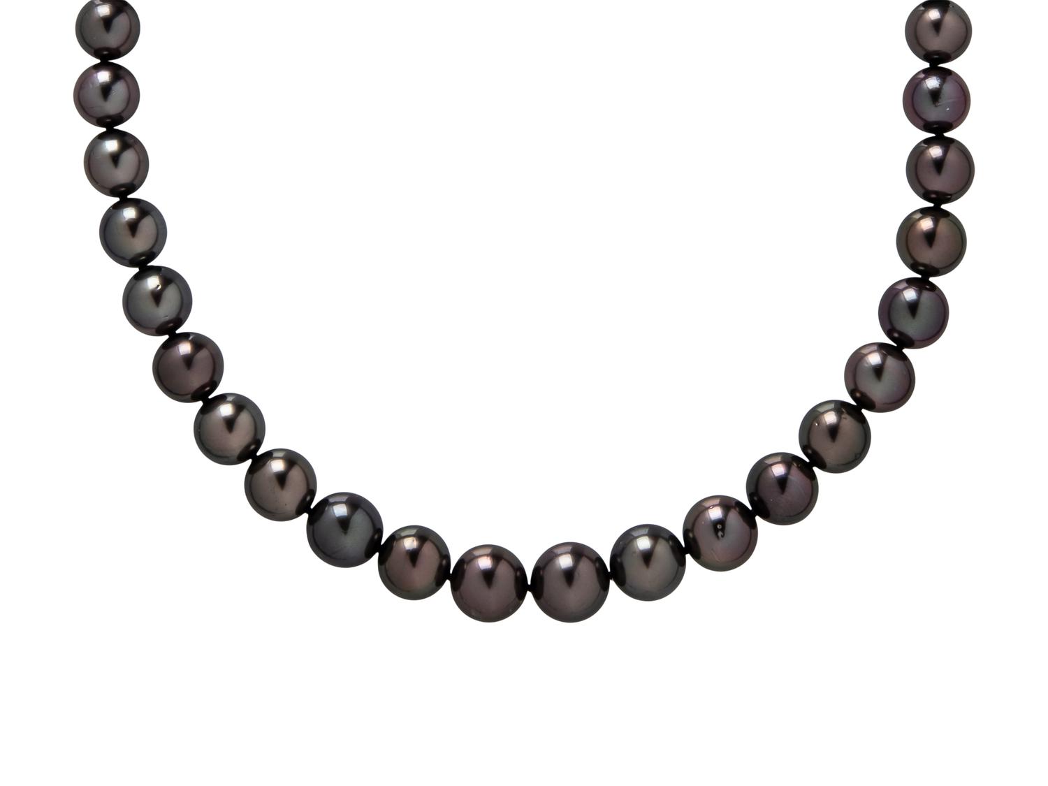 MIKIMOTO, WHITE GOLD AND CULTURED PEARL NECKLACE