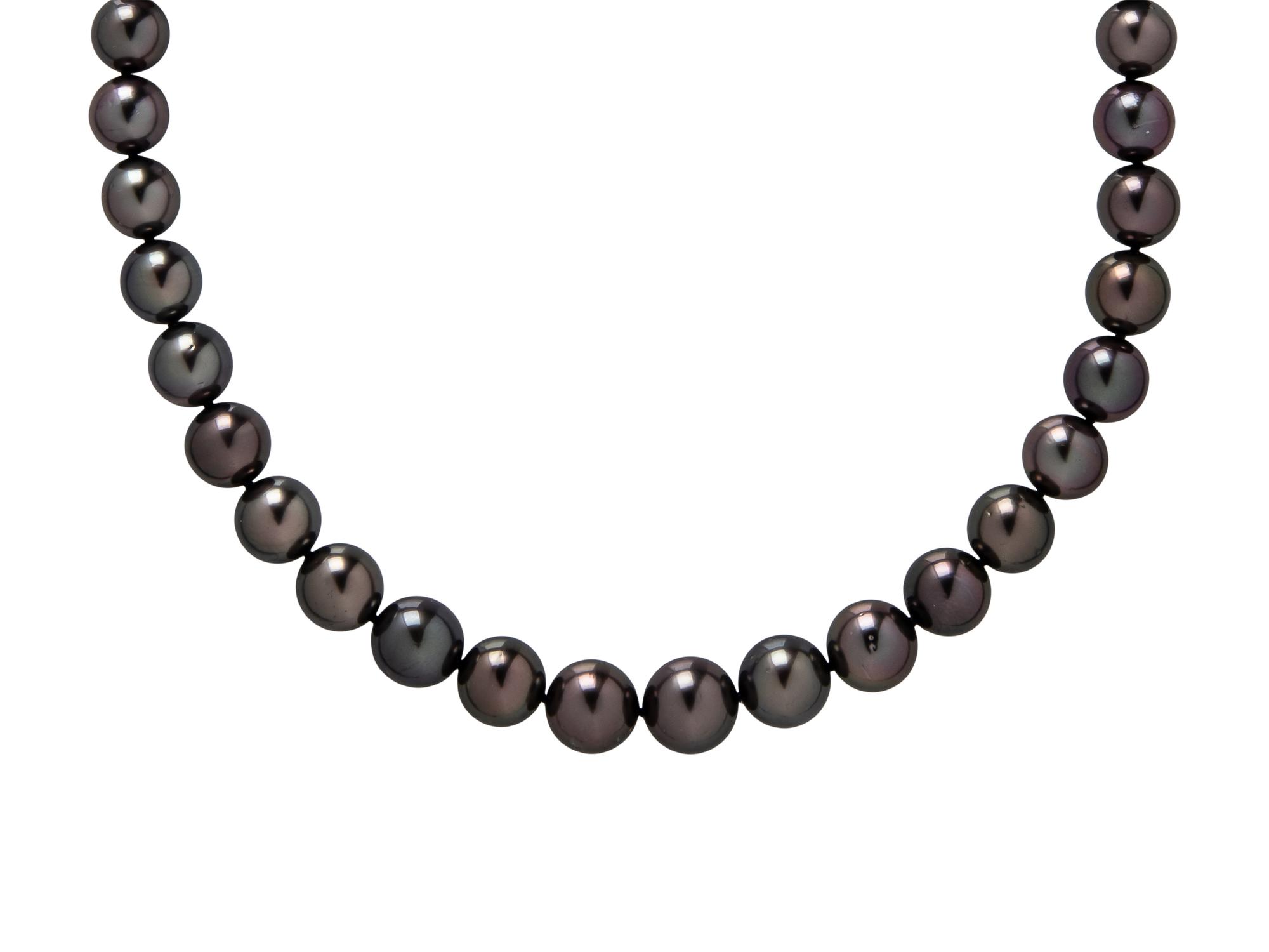 MIKIMOTO, WHITE GOLD AND CULTURED PEARL NECKLACE