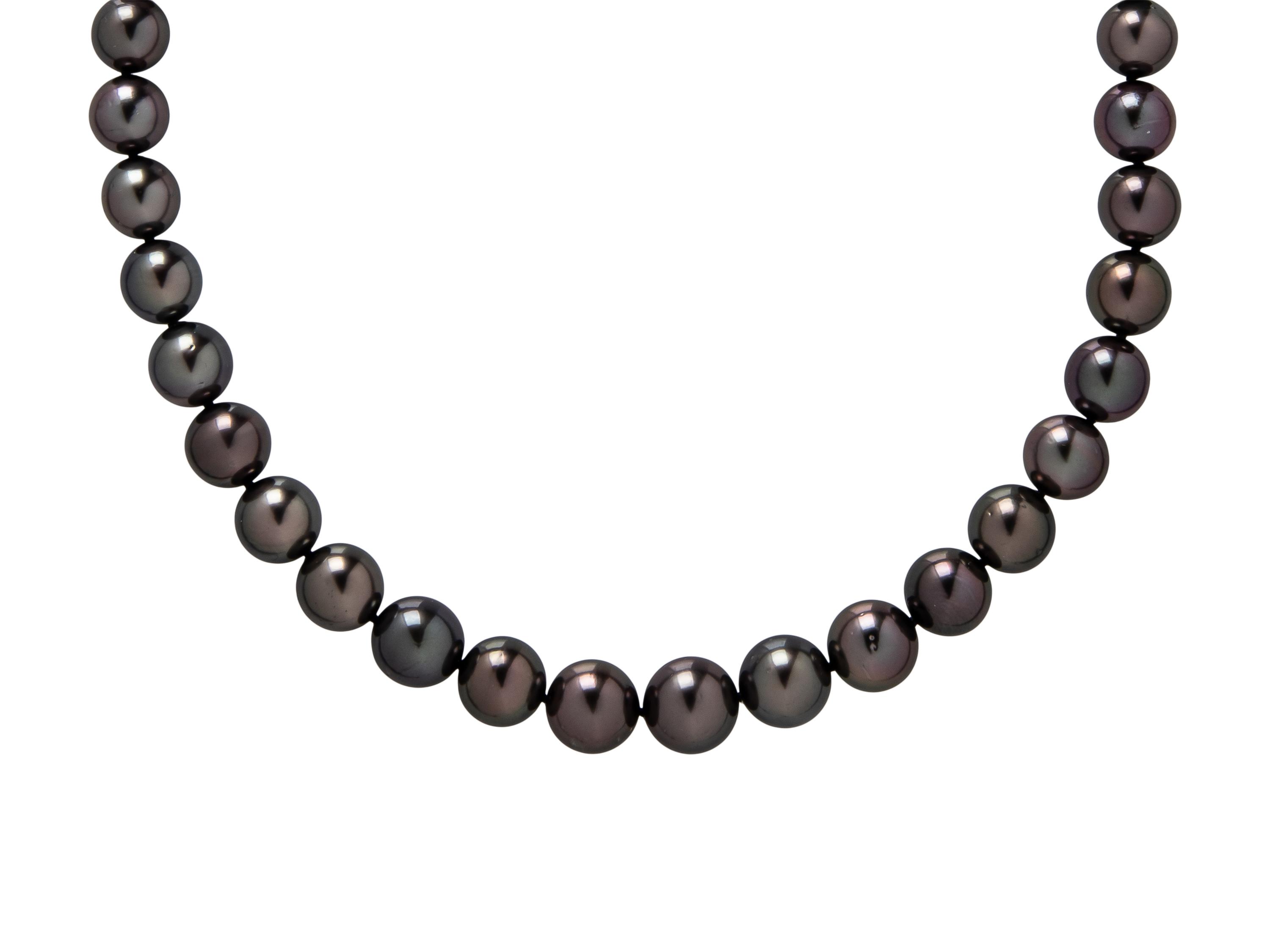 MIKIMOTO, WHITE GOLD AND CULTURED PEARL NECKLACE