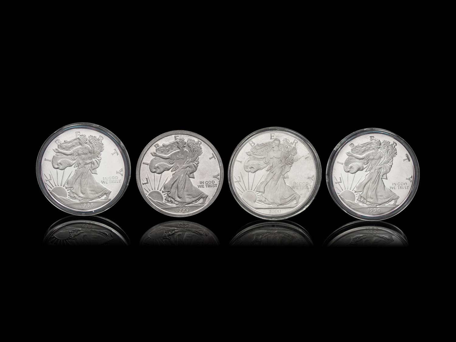 [PRIVATE ISSUE] Four Large-Size Silver Rounds