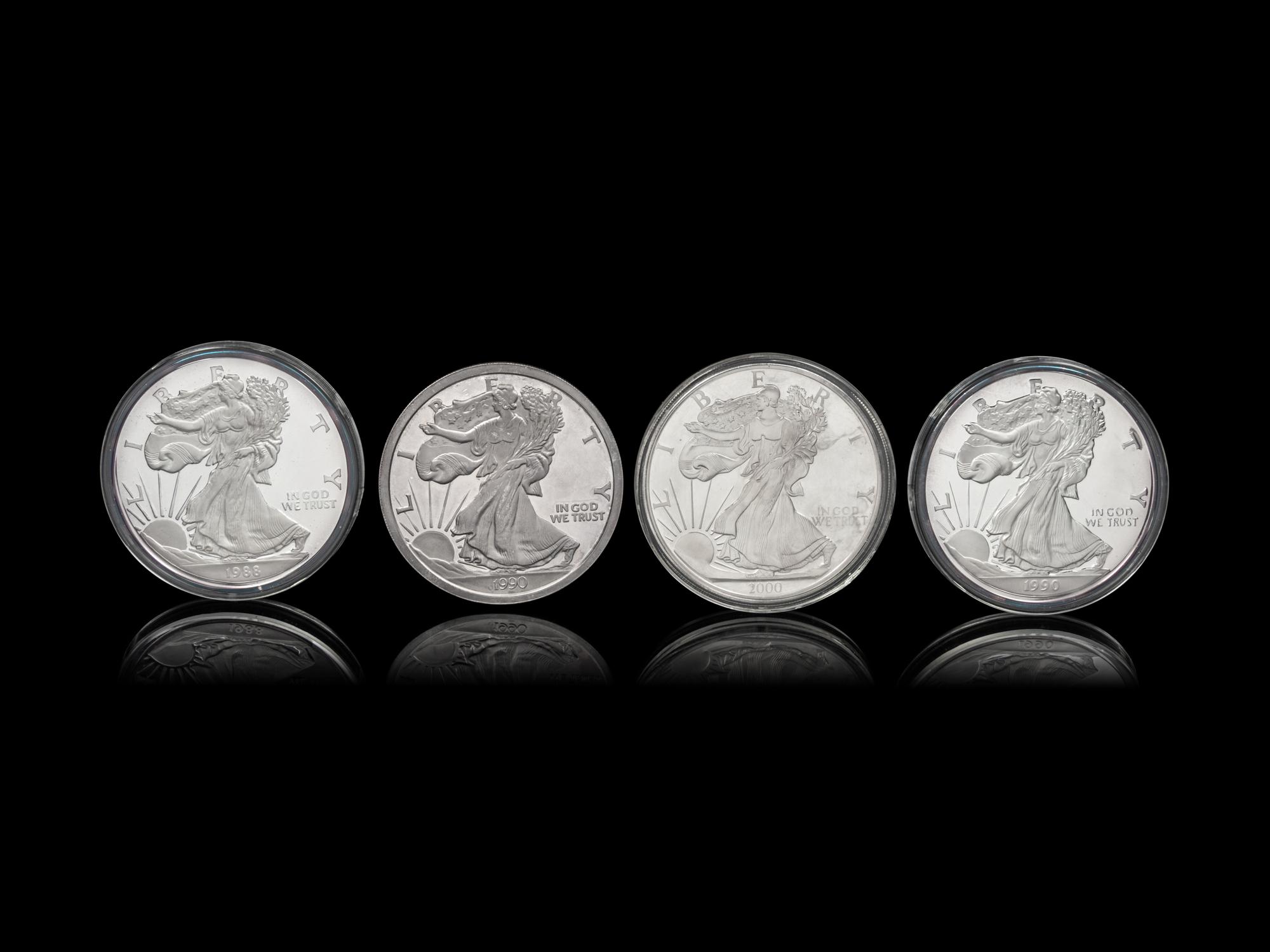 [PRIVATE ISSUE] Four Large-Size Silver Rounds