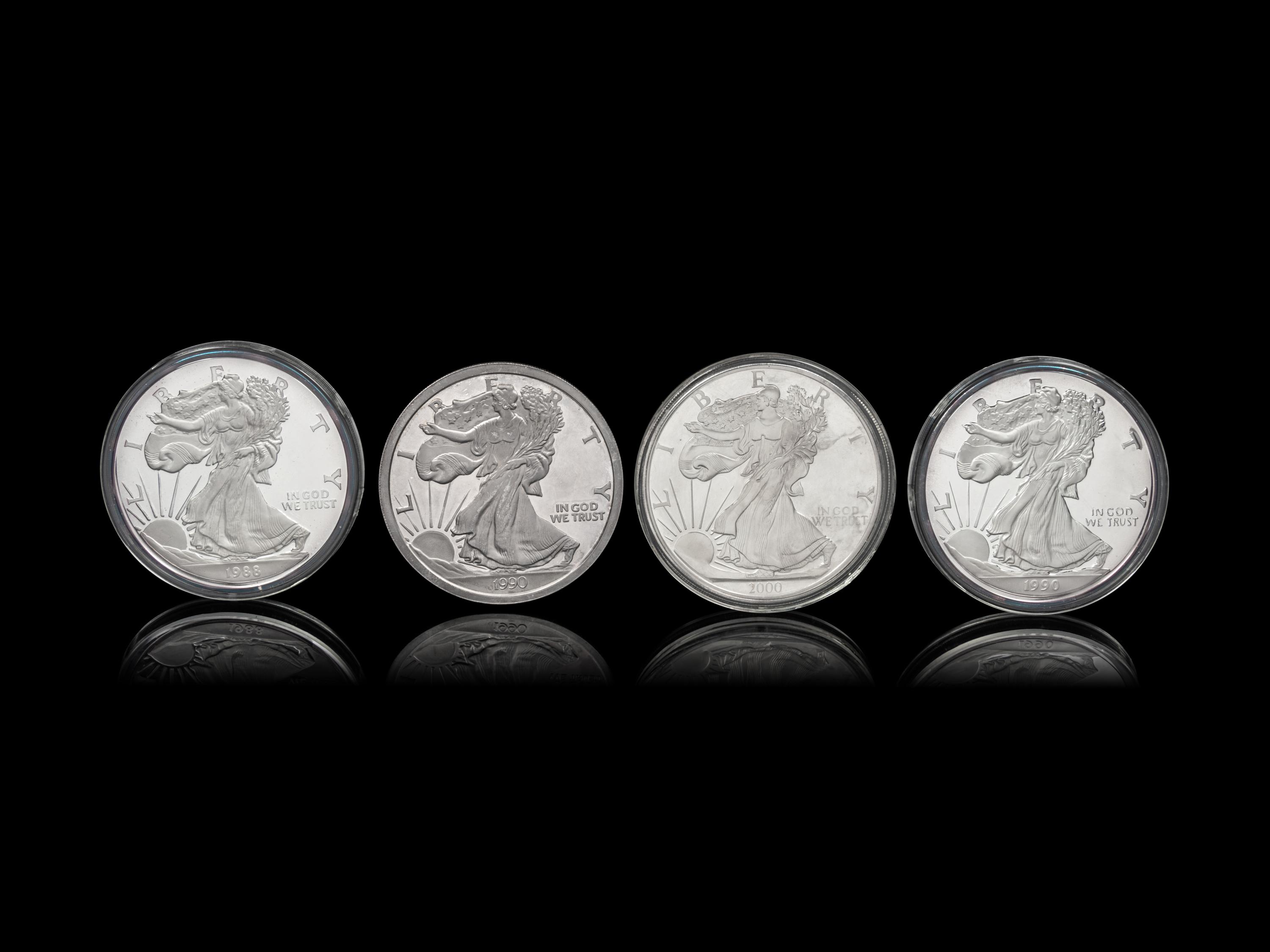 [PRIVATE ISSUE] Four Large-Size Silver Rounds