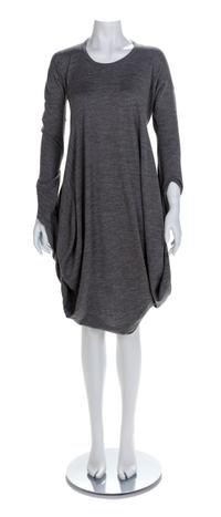 Junya Watanabe Gray Wool Balloon Dress, F/W 2008 Size label: Small