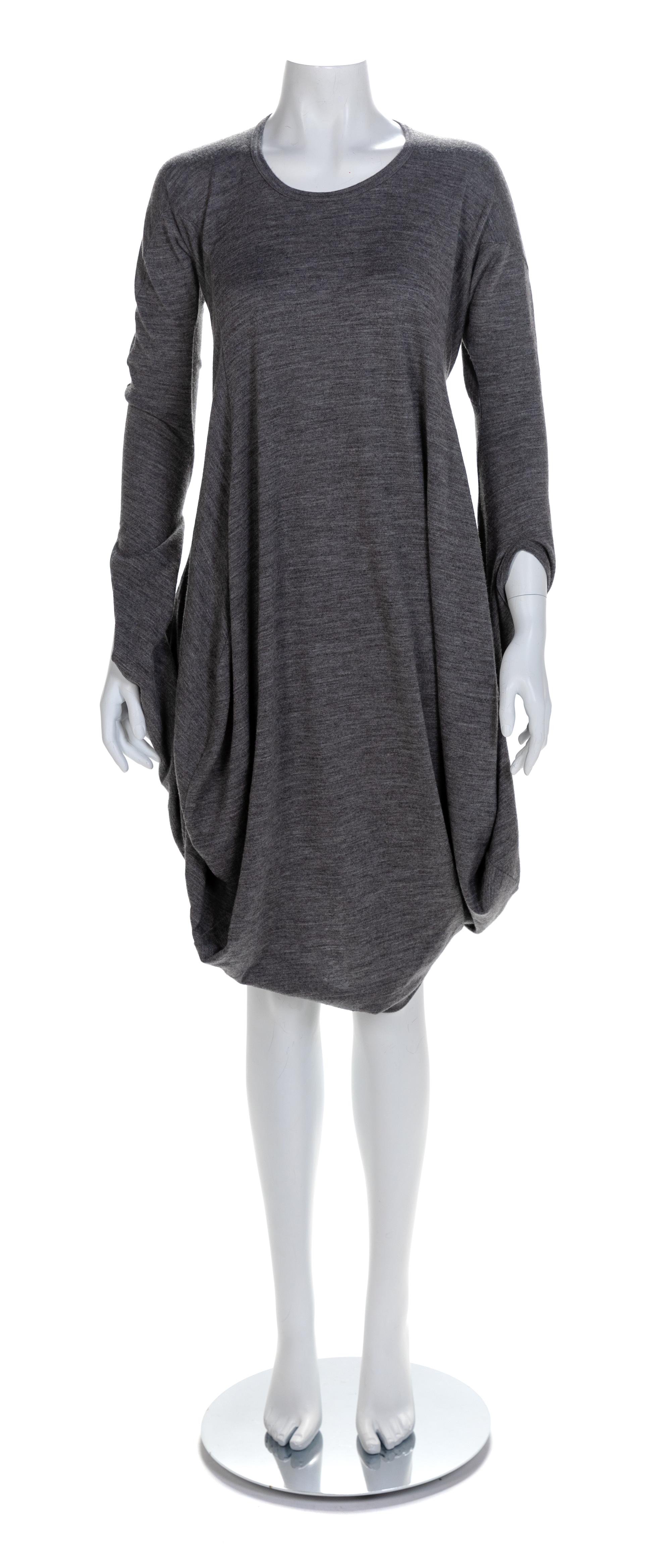 Junya Watanabe Gray Wool Balloon Dress, F/W 2008 Size label: Small