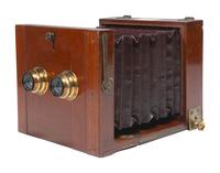 [CAMERAS]. Fallowfield Stereo Camera. Ca 1885-1890.
