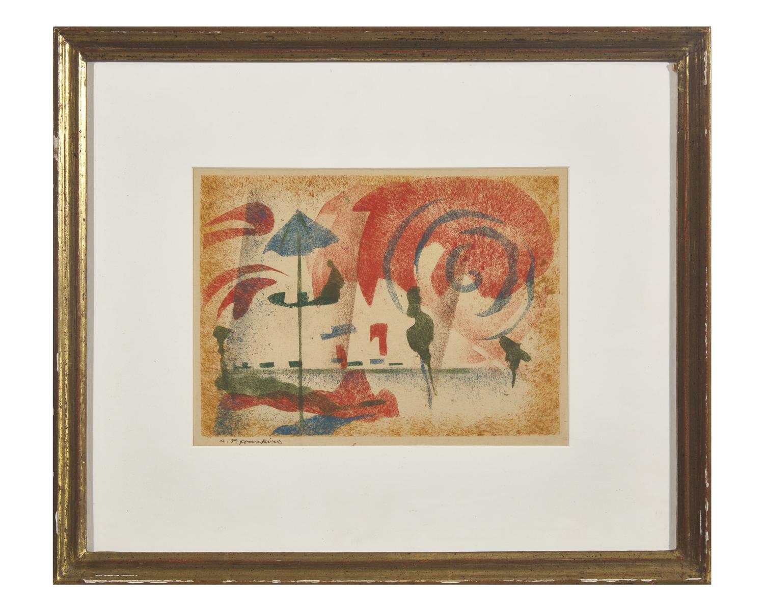 Standing Woman; together with Seascape (Two Works)