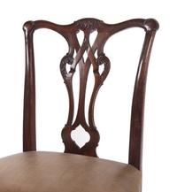 A Pair of George III Style Mahogany Side Chairs